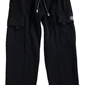 Black pro club cargo sweatpants
